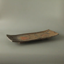 画像をギャラリービューアに読み込む, 窯変足付俎皿