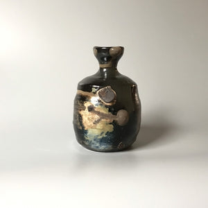 Black sake bottle