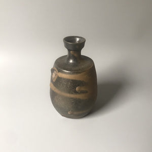 Black sake bottle