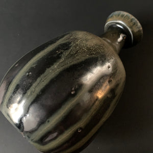 Black sake bottle