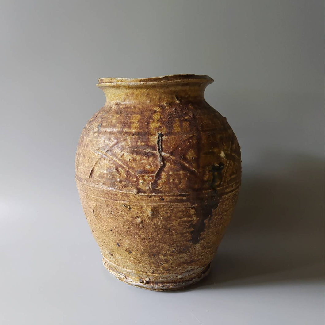 Rough clay jar